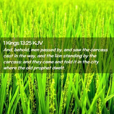 1 Kings 13:25 KJV Free Bible Images