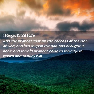 1 Kings 13:29 KJV Free Bible Images