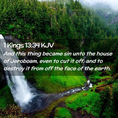 1 Kings 13:34 KJV Free Bible Images