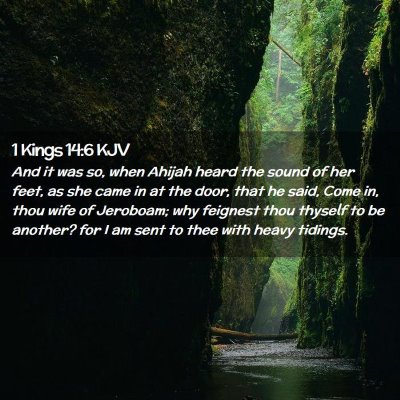 1 Kings 14:6 KJV Free Bible Images