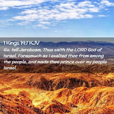 1 Kings 14:7 KJV Free Bible Images