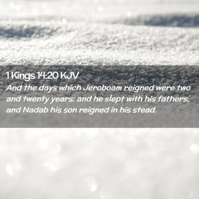 1 Kings 14:20 KJV Free Bible Images