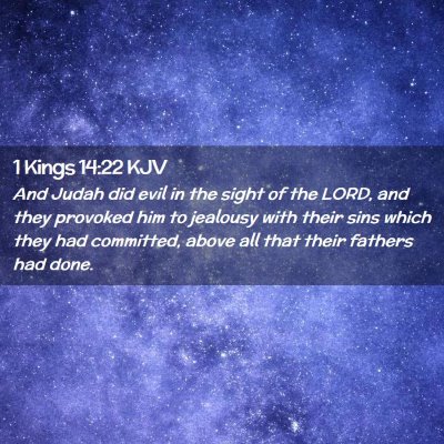 1 Kings 14:22 KJV Free Bible Images