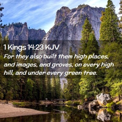 1 Kings 14:23 KJV Free Bible Images