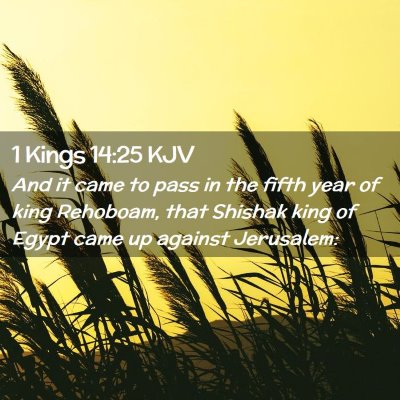 1 Kings 14:25 KJV Free Bible Images