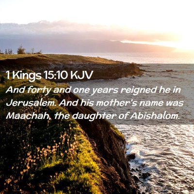 1 Kings 15:10 KJV Free Bible Images