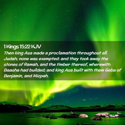 1 Kings 15:22 KJV Free Bible Images