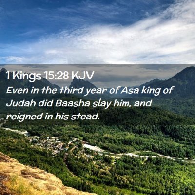 1 Kings 15:28 KJV Free Bible Images