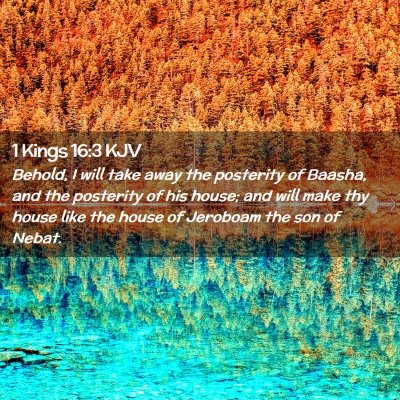 1 Kings 16:3 KJV Free Bible Images