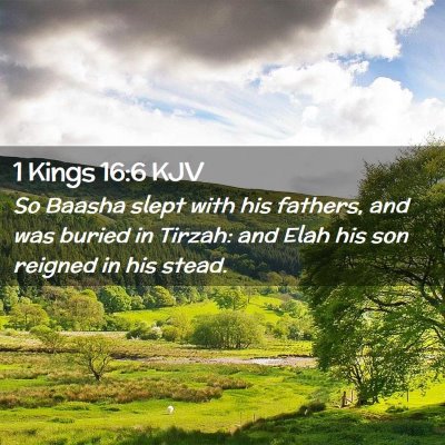 1 Kings 16:6 KJV Free Bible Images