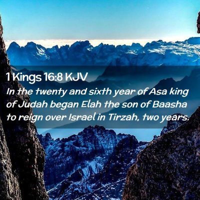 1 Kings 16:8 KJV Free Bible Images