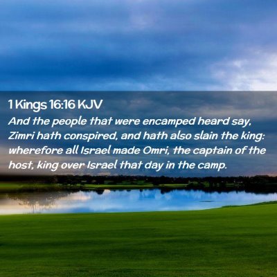 1 Kings 16:16 KJV Free Bible Images