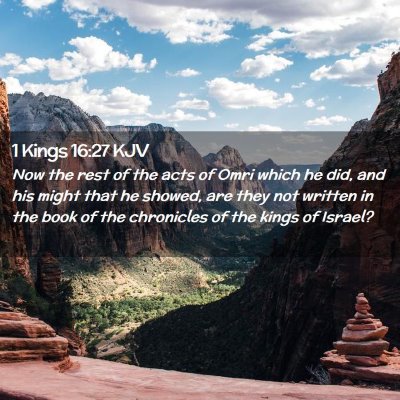 1 Kings 16:27 KJV Free Bible Images