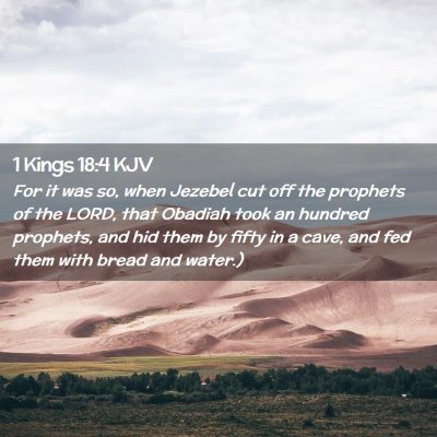 1 Kings 18:4 KJV Free Bible Images