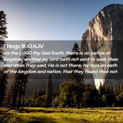 1 Kings 18:10 KJV Free Bible Images