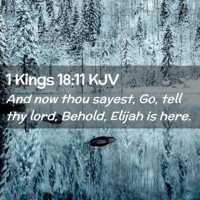 1 Kings 18:11 KJV Free Bible Images