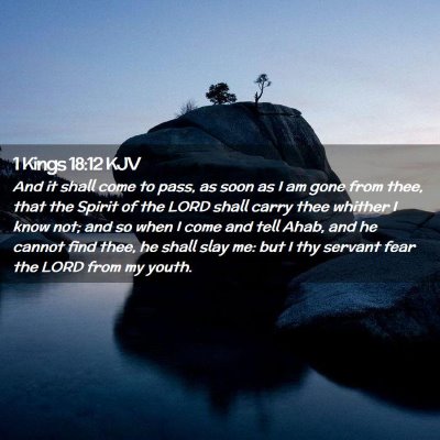 1 Kings 18:12 KJV Free Bible Images