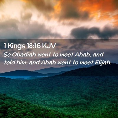 1 Kings 18:16 KJV Free Bible Images