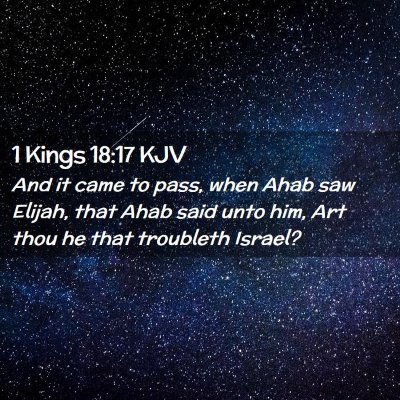 1 Kings 18:17 KJV Free Bible Images