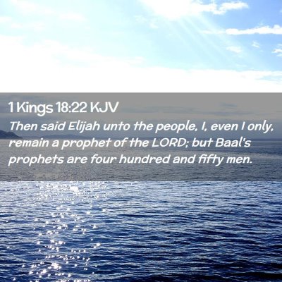 1 Kings 18:22 KJV Free Bible Images