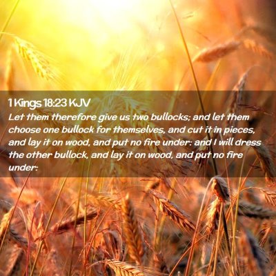 1 Kings 18:23 KJV Free Bible Images