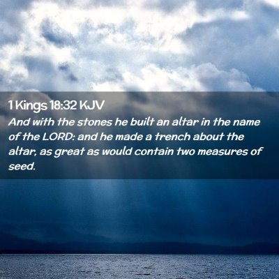 1 Kings 18:32 KJV Free Bible Images