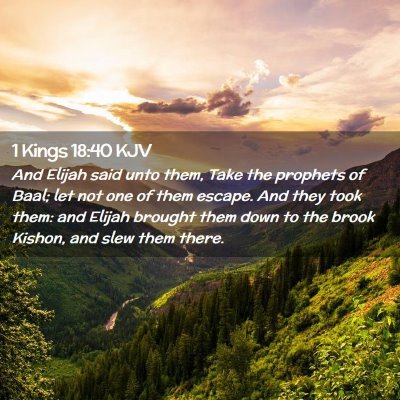 1 Kings 18:40 KJV Free Bible Images