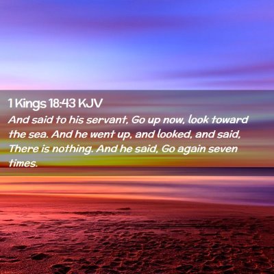 1 Kings 18:43 KJV Free Bible Images