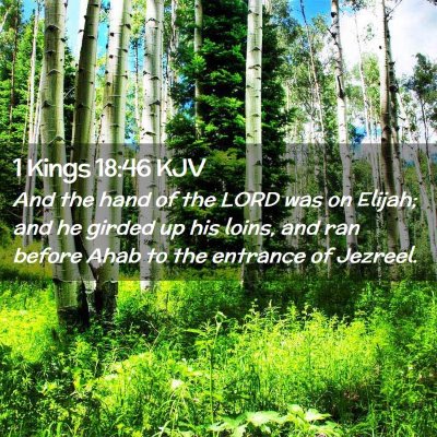 1 Kings 18:46 KJV Free Bible Images