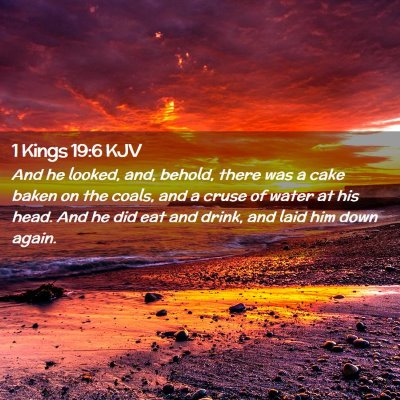 1 Kings 19:6 KJV Free Bible Images