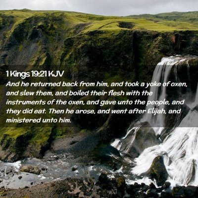 1 Kings 19:21 KJV Free Bible Images