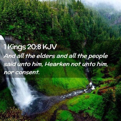 1 Kings 20:8 KJV Free Bible Images