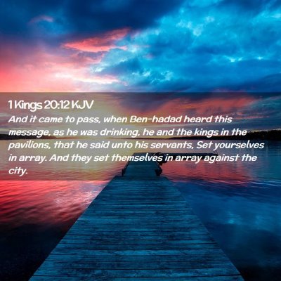 1 Kings 20:12 KJV Free Bible Images