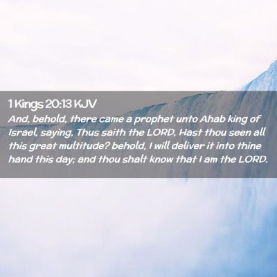 1 Kings 20:13 KJV Free Bible Images