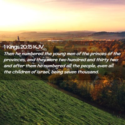 1 Kings 20:15 KJV Free Bible Images