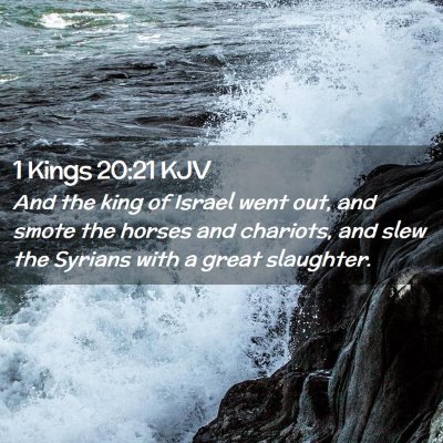 1 Kings 20:21 KJV Free Bible Images