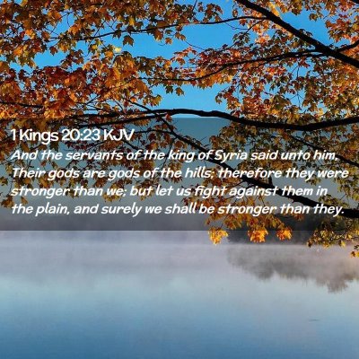 1 Kings 20:23 KJV Free Bible Images