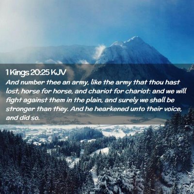 1 Kings 20:25 KJV Free Bible Images