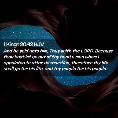 1 Kings 20:42 KJV Free Bible Images