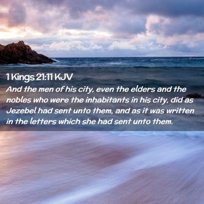 1 Kings 21:11 KJV Free Bible Images