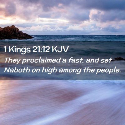 1 Kings 21:12 KJV Free Bible Images