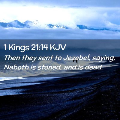 1 Kings 21:14 KJV Free Bible Images