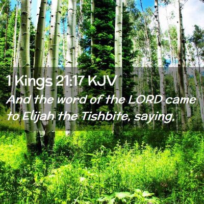 1 Kings 21:17 KJV Free Bible Images