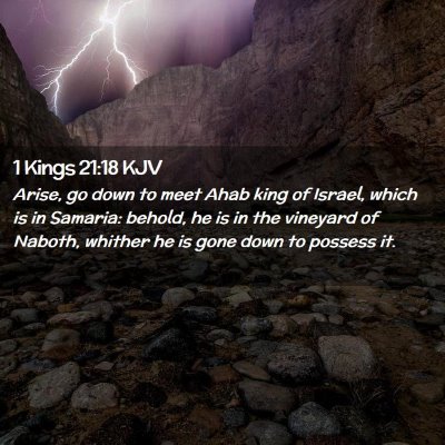 1 Kings 21:18 KJV Free Bible Images