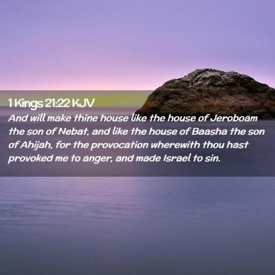 1 Kings 21:22 KJV Free Bible Images