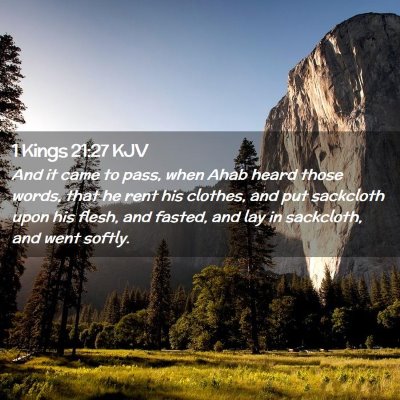 1 Kings 21:27 KJV Free Bible Images