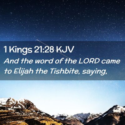 1 Kings 21:28 KJV Free Bible Images