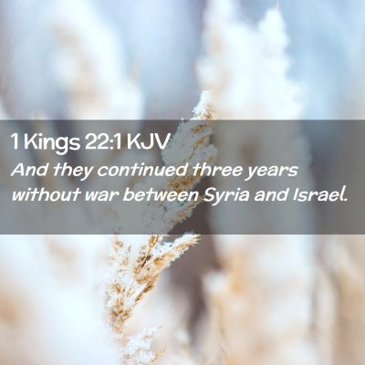 1 Kings 22:1 KJV Free Bible Images