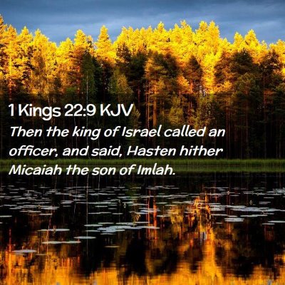 1 Kings 22:9 KJV Free Bible Images