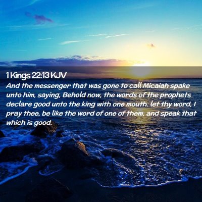 1 Kings 22:13 KJV Free Bible Images